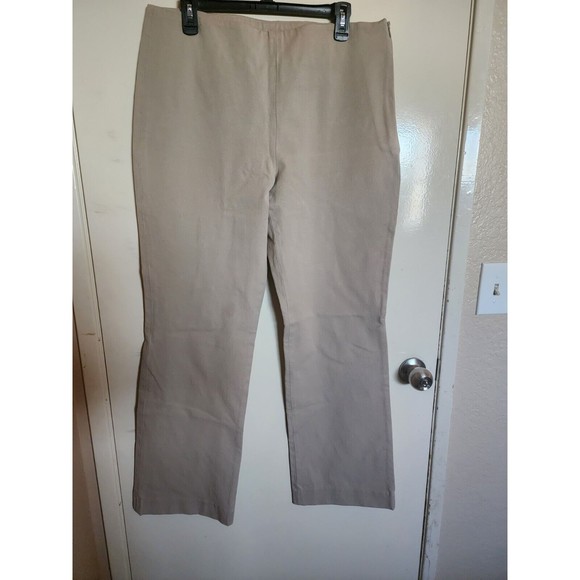 Soft Surroundings‎ Flat Front Bootcut Pants | Style # 47082 | Size 14 - Picture 1 of 9